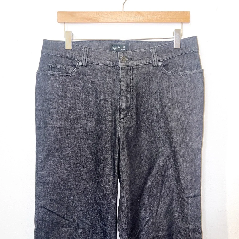 Agnes b. Paris black Straight-Leg relaxed dark wash Jeans